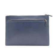 Pre-owned Leather clutches Coach Pre-owned , Blue , Heren