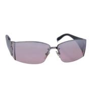 Pre-owned Plastic sunglasses Versace Pre-owned , Black , Dames