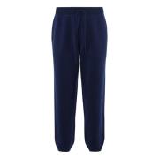 Merino wol elastische taille broek blauw MC2 Saint Barth , Blue , Here...