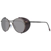 Bronzen Heren Zonnebril Ronde Frame Ermenegildo Zegna , Gray , Heren