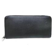 Pre-owned Leather wallets Louis Vuitton Vintage , Black , Heren