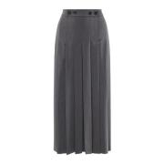 Grijze Geplooide Rok Pinko , Gray , Dames