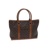 Pre-owned Canvas totes Louis Vuitton Vintage , Brown , Dames