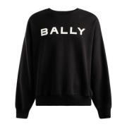 Logo Sweatshirt Bally , Black , Heren