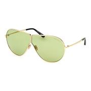 Goud/Groen Keating Zonnebril Tom Ford , Yellow , Unisex