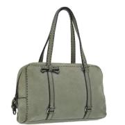 Pre-owned Suede handbags Prada Vintage , Gray , Dames