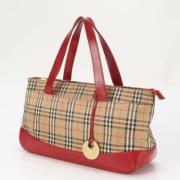 Pre-owned Canvas handbags Burberry Vintage , Beige , Dames