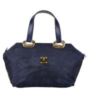 Pre-owned Canvas handbags MCM Pre-owned , Blue , Dames