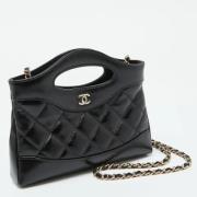 Pre-owned Leather chanel-bags Chanel Vintage , Black , Dames