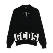 Zwarte Sweater Collectie Gcds , Black , Heren