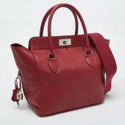 Pre-owned Leather totes Hermès Vintage , Red , Dames