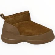 Suede Low Booties Moon Boot , Brown , Dames