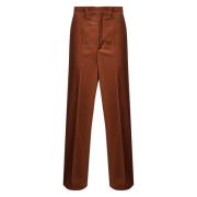 Bruine Flared Suède Broek Nineminutes , Brown , Dames