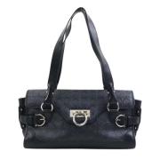 Pre-owned Leather handbags Salvatore Ferragamo Pre-owned , Black , Dam...