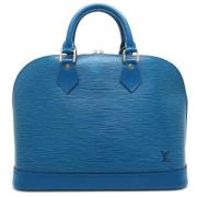 Pre-owned Leather handbags Louis Vuitton Vintage , Blue , Dames