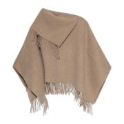 Wollen poncho By Herenne Birger , Beige , Dames