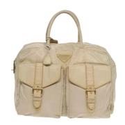 Pre-owned Fabric prada-bags Prada Vintage , Beige , Dames