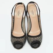 Pre-owned Mesh heels Valentino Vintage , Black , Dames