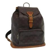 Pre-owned Canvas backpacks Louis Vuitton Vintage , Brown , Dames