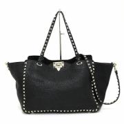 Pre-owned Leather handbags Valentino Vintage , Black , Dames