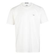 Garment Dyed T-shirt: Stijlvol en Comfortabel C.p. Company , White , H...