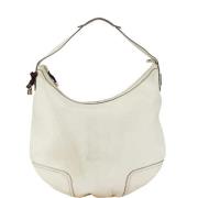 Pre-owned Leather shoulder-bags Gucci Vintage , White , Dames