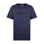 Blauw T-shirt met unieke stijl Maison Margiela , Blue , Heren