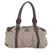 Pre-owned Canvas handbags Burberry Vintage , Beige , Dames