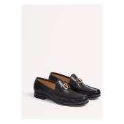 Buffelleer VLogo Signature Mocassin Valentino Garavani , Black , Heren