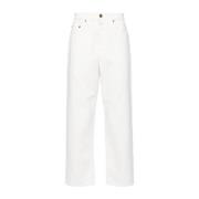 Beige Stijlvolle Broek Golden Goose , White , Heren