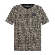 T-shirt met monogram Balmain , Beige , Heren