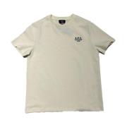 Biologisch Jersey T-shirt Standard Rue Madame A.p.c. , Beige , Heren