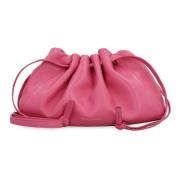 Leren Mini Tas met Trekkoordsluiting Mansur Gavriel , Pink , Dames