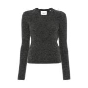 Alpaca Wolmix Ronde Hals Sweater Isabel Marant Étoile , Gray , Dames