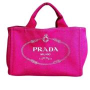 Pre-owned Canvas prada-bags Prada Vintage , Pink , Dames