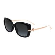 Stijlvolle Zonnebril Orla Zwarte Frame Jimmy Choo , Black , Dames