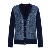 Vest met decoratief patroon Etro , Blue , Dames