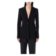 Klassieke Single Breasted Jas Givenchy , Black , Dames