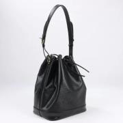 Pre-owned Leather handbags Louis Vuitton Vintage , Black , Dames