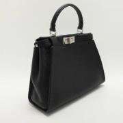 Pre-owned Leather handbags Fendi Vintage , Black , Dames