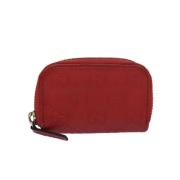 Pre-owned Canvas wallets Gucci Vintage , Red , Dames