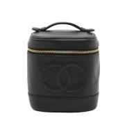 Pre-owned Leather chanel-bags Chanel Vintage , Black , Dames