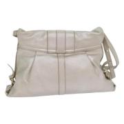 Pre-owned Leather shoulder-bags Bvlgari Vintage , Gray , Dames