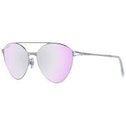 Zilveren Dames Aviator Zonnebril Swarovski , Purple , Dames