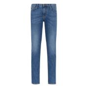 Slim Stone Washed Jeans Emporio Armani , Blue , Heren