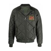 Gewatteerde Groene Jas met Logopatch Barbour , Green , Heren