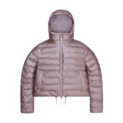 Short Puffer Jacket Rains , Pink , Dames