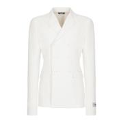 Enkelborst Katoenen Jas Dolce & Gabbana , White , Heren