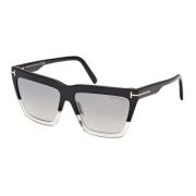 Zwart Crystal/Rook Zonnebril Eden Tom Ford , Black , Dames