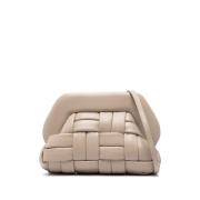 Amandel Beige Faux Leren Schoudertas THEMOIRè , Beige , Dames